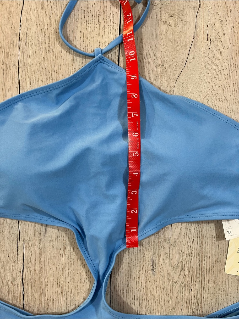 Fabletics Cutout One-Piece Swimsuit Island Escape Blue Size XL NWT - Picture 7 of 11
